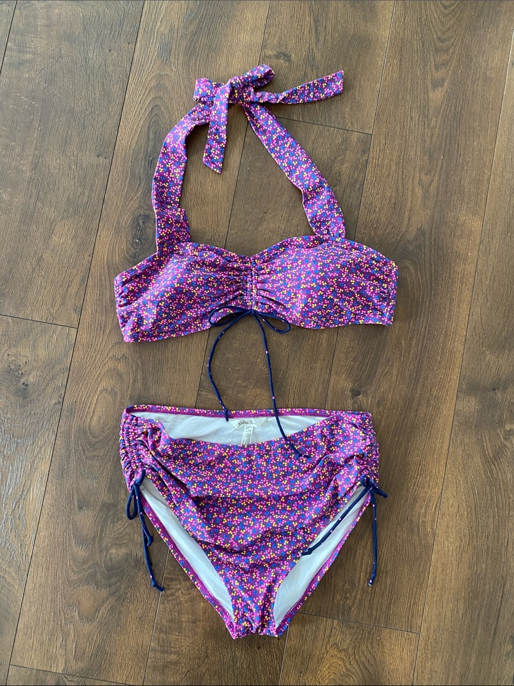 Matilda Jane Sunkissed Swim Take A Dip Floral Bikini Women’s Large